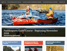 Tablet Screenshot of beyondadventure.co.uk